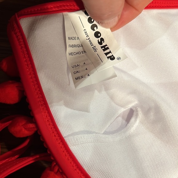 NWOT Cocoship Retro Pompon Bikini - Picture 13 of 13